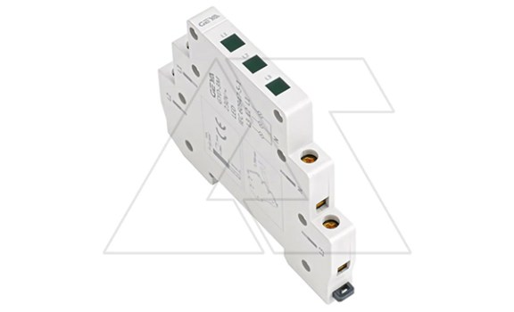 Индикатор модульный GYD3M3G230, 3х зеленый LED, 230VAC, 0.5M фото