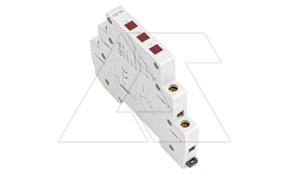 Индикатор модульный GYD3M3R230, 3х красный LED, 230VAC, 0.5M фото