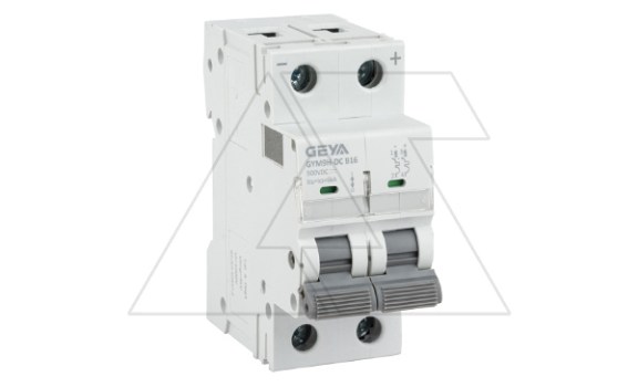 Авт. выкл. GYM9HDC-2P-16B, 2P, 16A, хар-ка B, 6kA, 250VDC, 2M фото