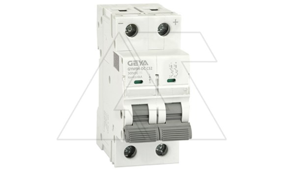 Авт. выкл. GYM9HDC-2P-32C, 2P, 32A, хар-ка C, 6kA, 250VDC, 2M фото