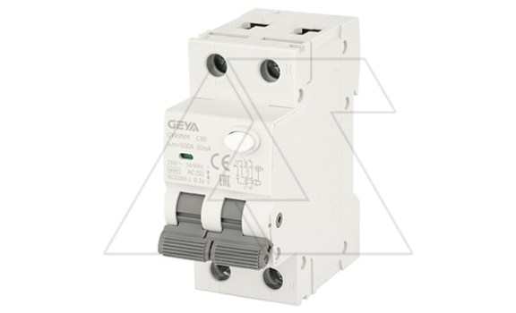 Дифф. авт. выключатель GYR9NM-C40-30mA, 1P+N, 40A, хар-ка C, 6 kA, 30mA, тип AC, 2M фото