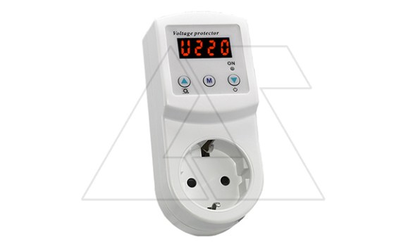 Реле контроля напряжения KD230S, 16A, 230VAC, Umin(160_210V)/Umax(220_280V), 0.02_0.5s/5_600s, LED-дисплей, розеточное фото