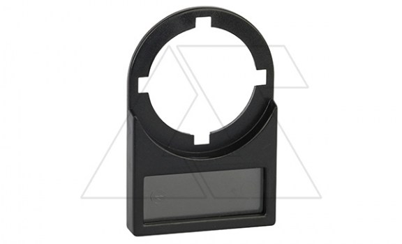 Держатель для таблички 25x10mm, с прозрачным окном, для одинарных кнопок 22mm фото