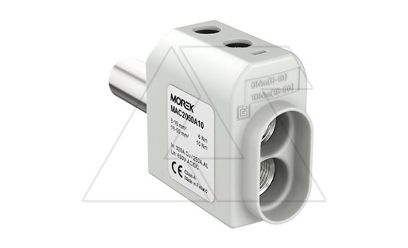 Изолированный коннектор SR 2x50RB, 2x6...50мм2, 690VAC/DC фото