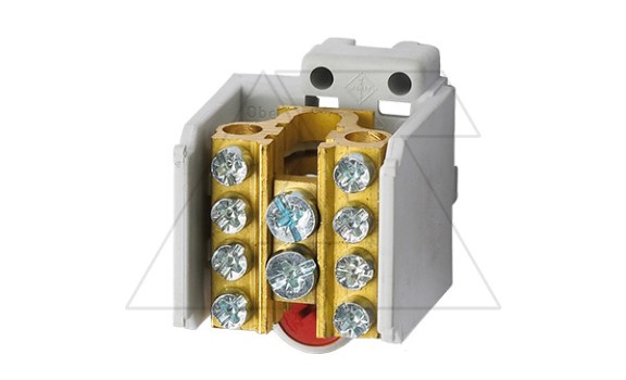Клемма разветвительная Morek MAF35 1P вх. 1x16_35mm², вых. 4x10_25mm², 100A, 400V фото
