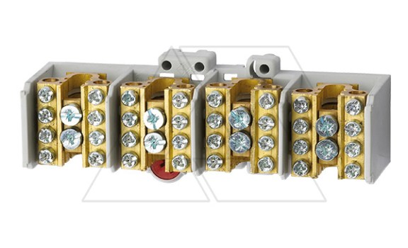 Блок клемм разветвительных Morek MAF35 4P вх. 1x16_35mm², вых. 4x10_25mm², 100A, 400V фото