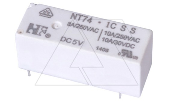 Реле NT74 1C S S 8 DC5V, 8А(250VAC/30VDC), 1CO, AgSnO2, 5VDC, IP67 фото