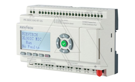 Программируемый логический контроллер PR-26DC-DAI-RT-2G, 12_24VDC, 16DI(12AI), 2TO, 8RO, RTC, SD, RS485, Ethernet, 2G/GSM, ЖКИ фото