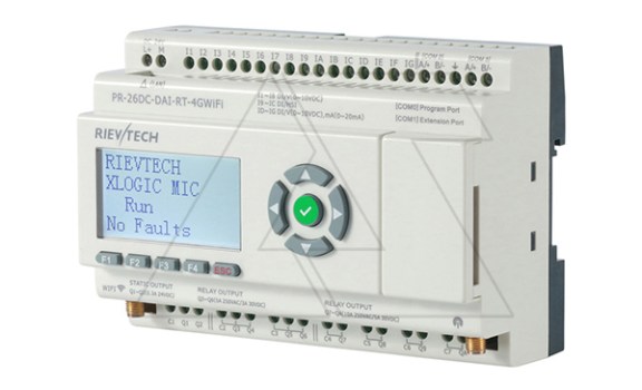 Программируемый логический контроллер PR-26DC-DAI-RT-4GWIFI, 12_24VDC, 16DI(12AI), 2TO, 8RO, RTC, SD, RS485, Ethernet, 2G/4G/GSM, Wi-Fi, ЖКИ фото