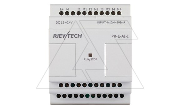 Модуль расширения PR-E-AI-I, 12_24VDC, 4AI, 0/4-20mA, для ПЛК серий SR и PR фото