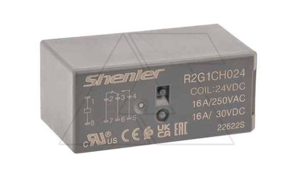 Реле R2G1CH024, 1CO, 16A(250VAC/30VDC), 24VDC, растр. 5mm, IP50 фото