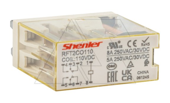 Реле RFT2CO110, 2CO, 8A(250VAC/30VDC), 110VDC фото