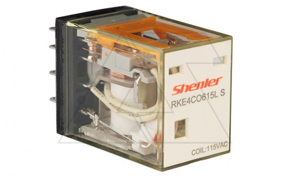 Реле RKE4CO615LS, 4CO, 5A(250VAC/30VDC), 115VAC, LED, IP62 фото