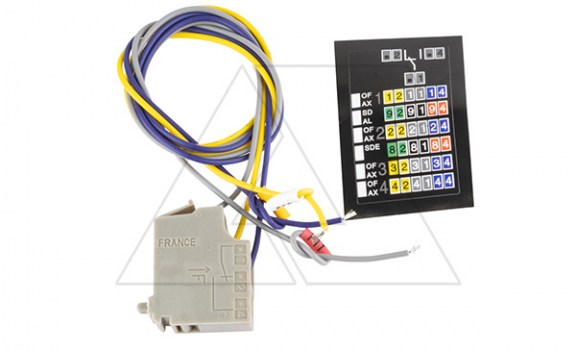 Блок-контакт вспомогательный AX, 1CO, 4A 250VAC15//6A 24VDC12//0.3A 250VDC12, для SDM6-100_SDM6-1600 фото