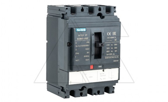 Авт. выключатель SDM6-160F 3P, In=160A, MA без теплового расцепителя, Ii=12In, Icu/Ics=36kA/400V фото