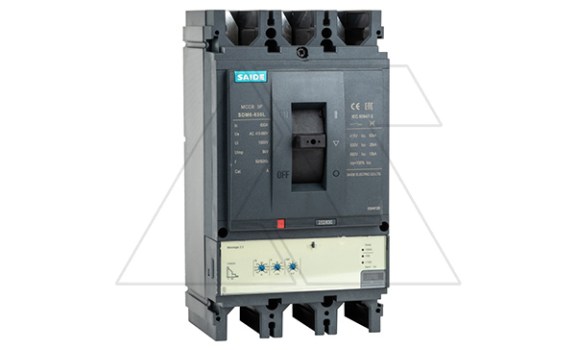 Авт. выключатель SDM6-630L 3P, In=630A, ML2.3, Ir=0.4_1In, Ii=6930A, Isd=1.5_10Ir Icu/Ics=50kA/400V фото