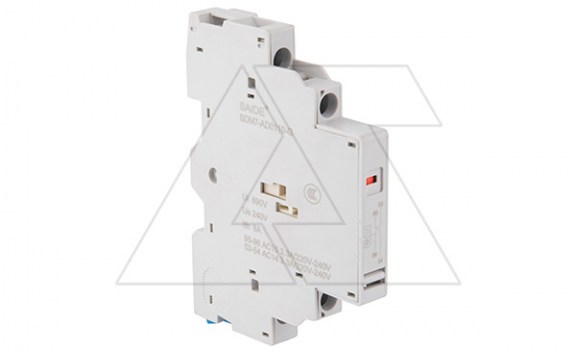 Блок-контакт сигнальный+вспом. SDM7-AD0110, 1NC+1NO, 0.3A(240V AC15)/1A(24V DC13), боковой монтаж слева, для SDM7-32 фото