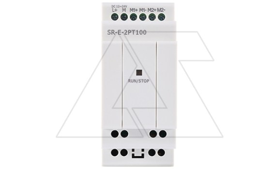 Модуль расширения SR-E-PT100, 12_24VDC, 2xPt100, -50°C_+200°C, 0.3°(10bits), для ПЛК серий SR и PR фото