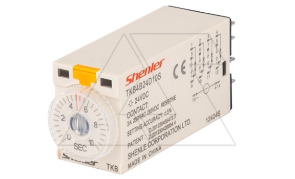 Реле времени TKB4B24D10S 4CO, 5A, 24VDC, задержка включения, LED, 0.5s-10s±5%, монтаж в цоколь SKF14 фото