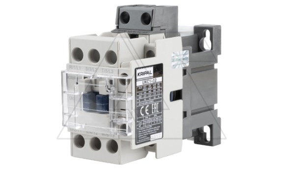Контактор UKC1-12-11-400AC, 3P, 12A(AC-3), 25A(AC-1), 5.5kW(400VAC), Uк=400VAC, 1NO+1NC фото