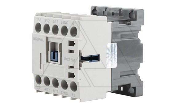 Мини-контактор UKC1-9M-01-230AC, 3P, 9A(AC-3), 20A(AC-1), 4kW(400VAC), Uк=230VAC, 1NC фото