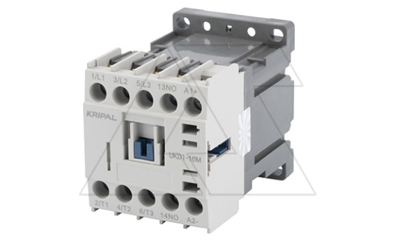 Мини-контактор UKD1-16M-10-24DC, 3P, 16A(AC-3), 20A(AC-1), 7.5kW(400VAC), Uк=24VDC, 1NO фото