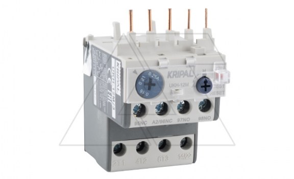 Реле тепловой перегрузки UKH-12M, It=0.16_0.25A, 1NO+1NC, CLASS 10A, прямой монтаж для UKC(D)-6_16M фото