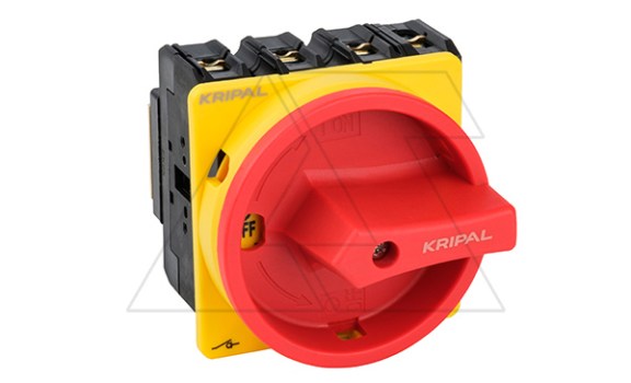 Выключатель нагрузки UKP5-4100/EA/SVB, 3Р+N, 100А/AC21, 37kW/AC23A, 440VAC, красная блок. рукоятка, монтаж на дверь, IP20(контакты)/IP65(фронт) фото