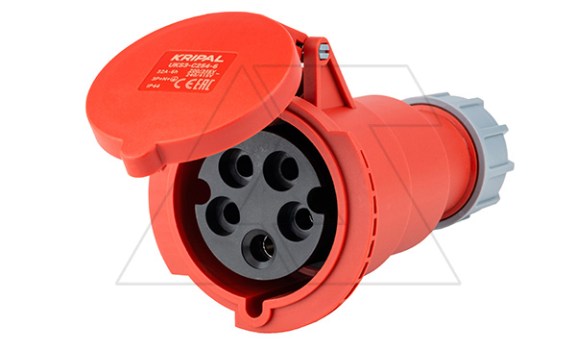 Разъем пром. силовой CEE кабельный, гнездо, 32A, 3P+N+E 6h, 346_415VAC 50/60Hz, IP44, серия Hexie фото