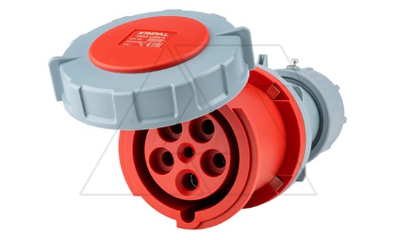 Разъем пром. силовой CEE кабельный, гнездо, 63A, 3P+N+E 6h, 346_415VAC 50/60Hz, IP67, серия Hexie фото