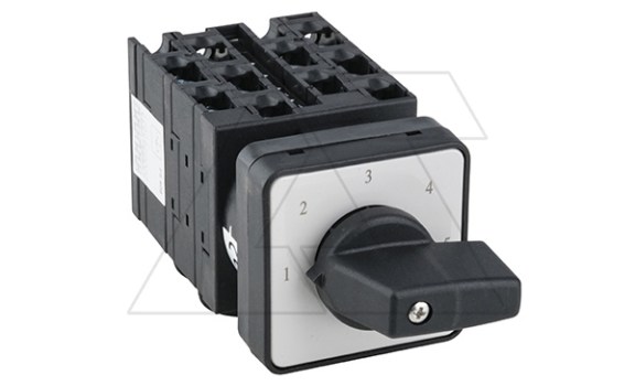 Переключатель UKT0-5-8252/E, 2P, 20A, тип 1-2-3-4-5, 2NO на 1_5, на дверь, фронт IP65 фото