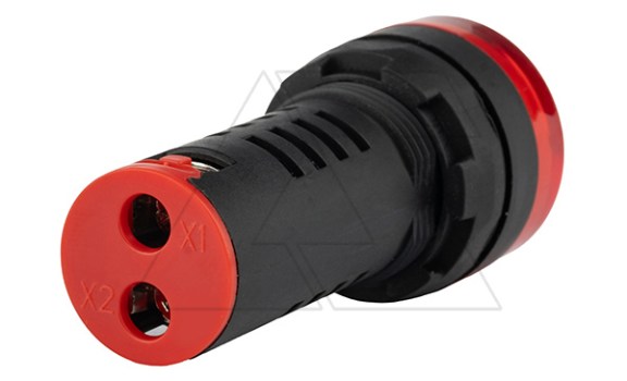 Индикатор мигающий светодиодный моноблочный AD116-22DFS, красный, LED 220VAC/DC, IP50, 22mm GQELE даташит схема