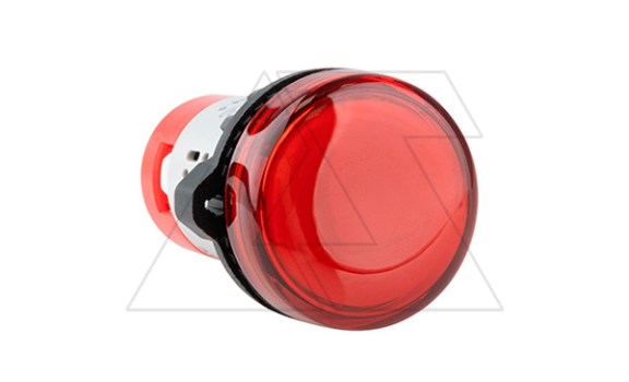 Индикатор светодиодный моноблочный AD116-22DS/A01, красный, LED 220VAC/DC, фильтр 91V, IP65, 22mm фото