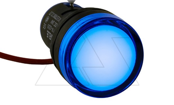 Индикатор светодиодный моноблочный AD116-22DS, синий, LED 220VAC/DC, IP65, 22mm GQELE даташит схема