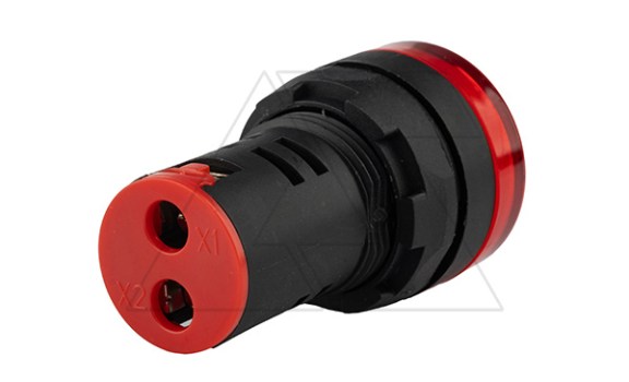 Индикатор светодиодный моноблочный AD116-22DS, красный, LED 380VAC, IP65, 22mm GQELE даташит схема