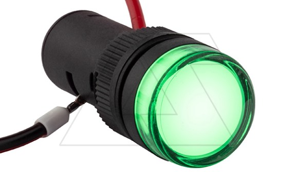 Индикатор светодиодный моноблочный AD16-16C, зеленый, LED 24VAC/DC, 16mm, IP50 GQELE даташит схема