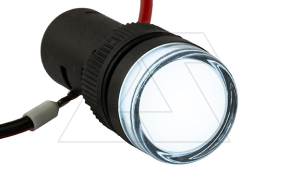 Индикатор светодиодный моноблочный AD16-16C, белый, LED 24VAC/DC, 16mm, IP50 GQELE даташит схема