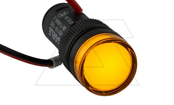 Индикатор светодиодный моноблочный AD16-16C, желтый, LED 24VAC/DC, 16mm, IP50 GQELE даташит схема