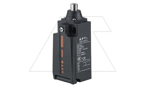 Выключатель концевой ALS3-P, 2NC мгнов., Ith=10A, 3A 240V AC15/24V DC13, мет. кнопочный толкатель, пласт. корпус, IP67, отв. M20 фото