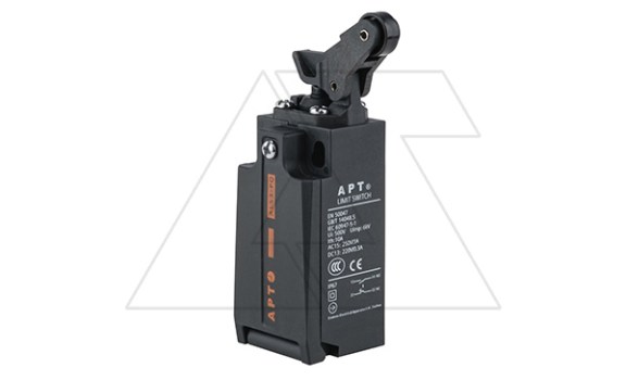 Выключатель концевой ALS3-P, 1NO+1NC мгнов., Ith=10A, 3A 240V AC15/24V DC13, пласт. угловой рычаг, пласт. корпус, IP67, отв. M20 фото