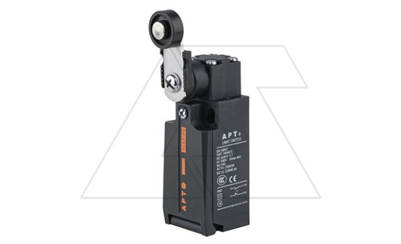 Выключатель концевой ALS3-P, 1NO+1NC мгнов., Ith=10A, 3A 240V AC15/24V DC13, мет. кач. рычаг с плас. роликом, пласт. корпус, IP67, отв. M20 фото