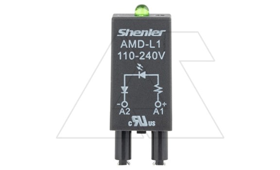 Модуль AMD-L1, зеленый LED, 110_240VAC/DC, черный, для SRU, SKF14, SKC, SKB, STB, SRC*-E, SRB, GZT, GZM, GZS, GZMB, ES32 фото