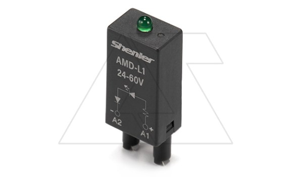 Модуль AMD-L1, зеленый LED, 24_60VAC/DC, черный, для SRU, SKF14, SKC, SKB, STB, SRC*-E, SRB, GZT, GZM, GZS, GZMB, ES32 фото