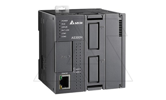 Программируемый логический контроллер AS300N-A, 24VDC, 128K шагов, 2xRS485, USB, microSD, CANopen, Ethernet Delta даташит схема