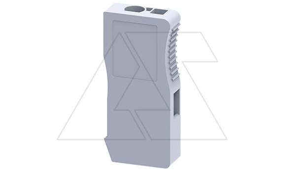 Клемма проходная CX2.5SN /5x18mm, пружинная, штекерный отвод, 2 присоед., 2,5(max 4)mm2, 24A, 500V, серая фото