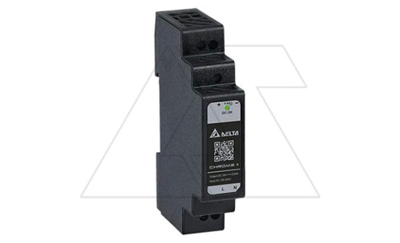 Блок питания импульсный Chrome II, 15W, 1.25А, 85_264VAC / 12VDC, DIN35, винт.клеммы, пл.корпус фото