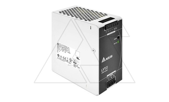 Блок питания импульсный Lyte, 240W, 10А, 85_264VAC (120_375VDC) / 24VDC, DIN35, реле DC OK, винт.клеммы, ал.корпус фото