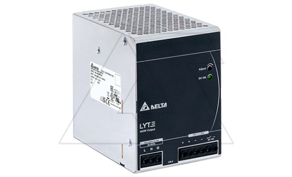 Блок питания импульсный Lyte II, 480W, 20А, 90_264VAC / 24VDC, DIN35, винт.клеммы, ал.корпус фото
