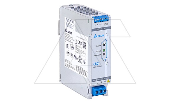 Блок питания импульсный CliQ M, 81.6W, 3.4А, 85_264VAC / 24VDC, DIN35, реле DC OK, винт.клеммы, ал.корпус фото