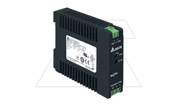 Блок питания импульсный Sync, 30W, 1.25А, 85_264VAC / 24VDC, DIN35, винт.клеммы, пл.корпус фото